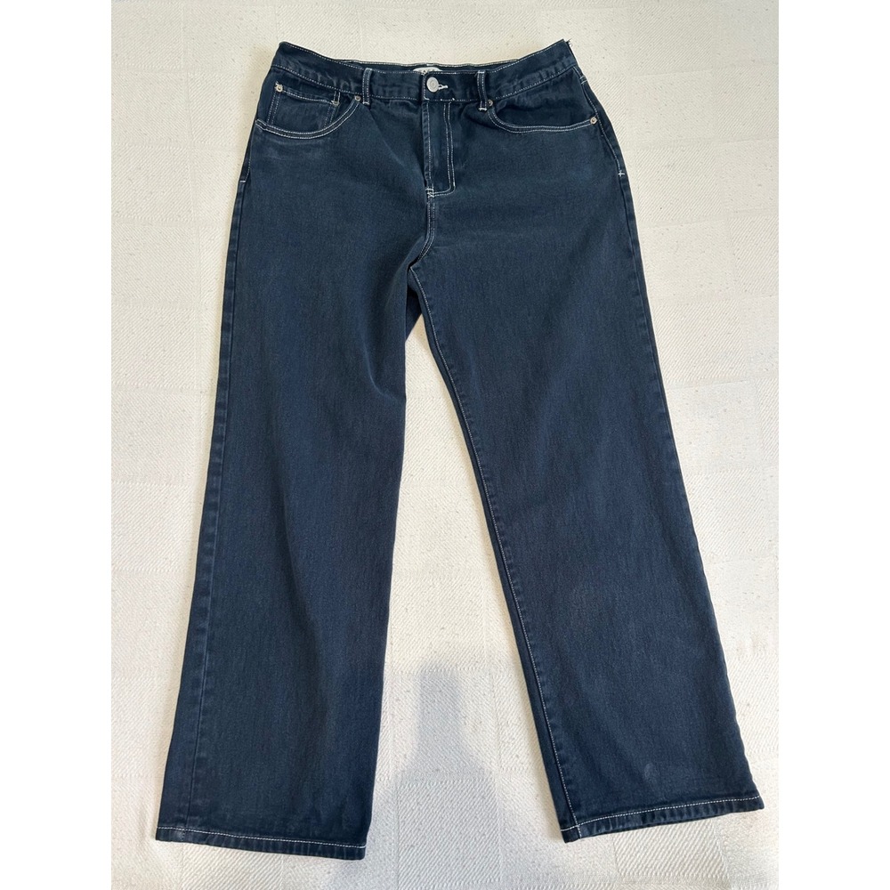 PacSun Baggy Fit Jeans Mens 34x32 Dark Wash  Wide Leg streetwear skater